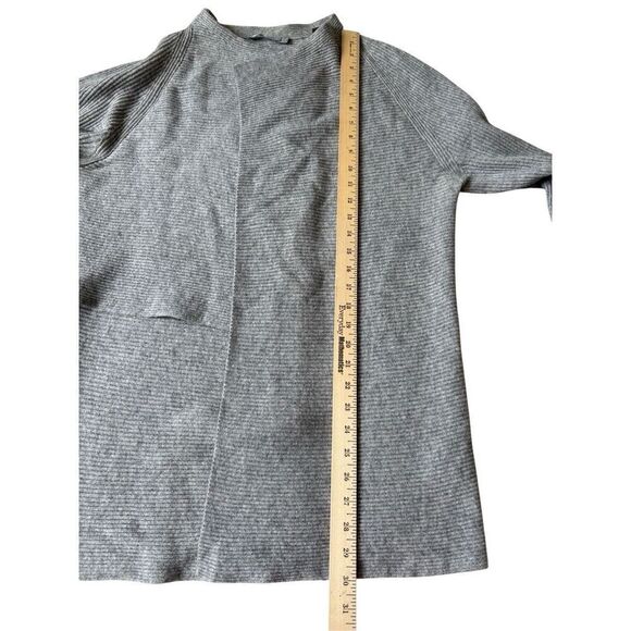 Vince Drape Wool Cashmere Open Front Gray Cardigan sz M retail $395 - Picture 8 of 12